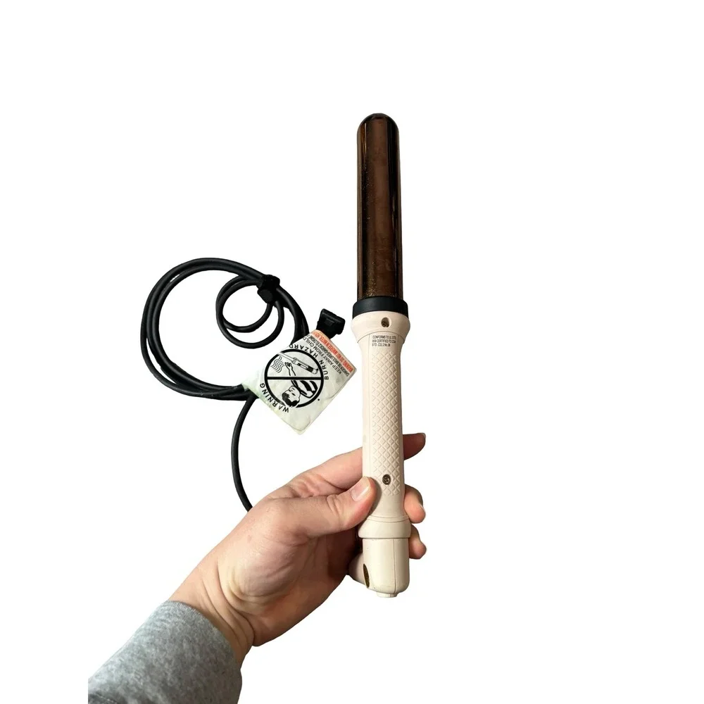 L'ANGE Ondulé 25mm Titanium Curling Wand Blush Pink Professional Hair Tool